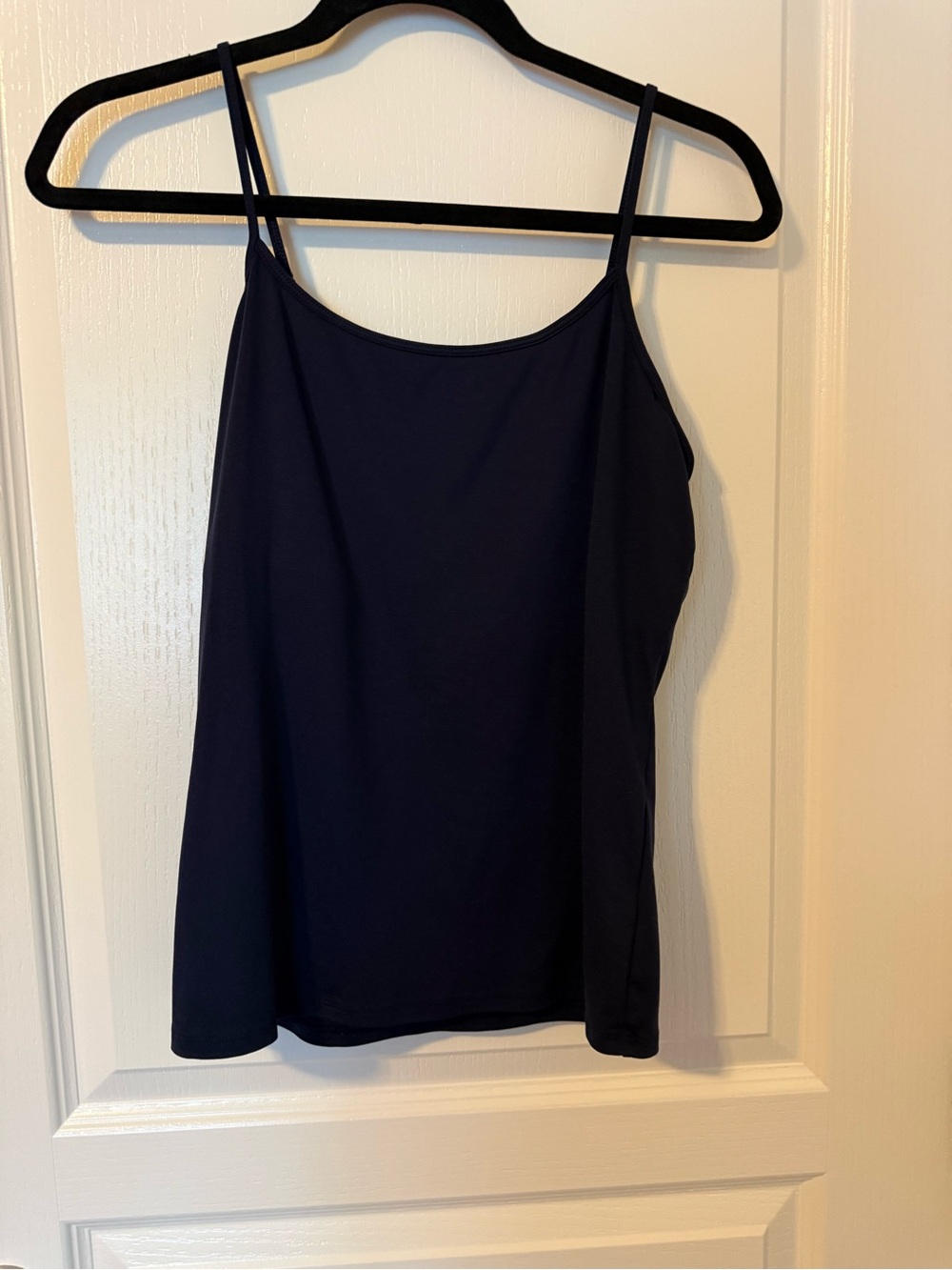 White House Black Market Navy Spaghetti Strap Camisole